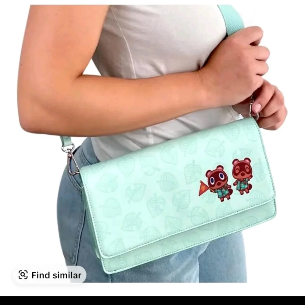 Animal Crossing Mint Green Crossbody Bag